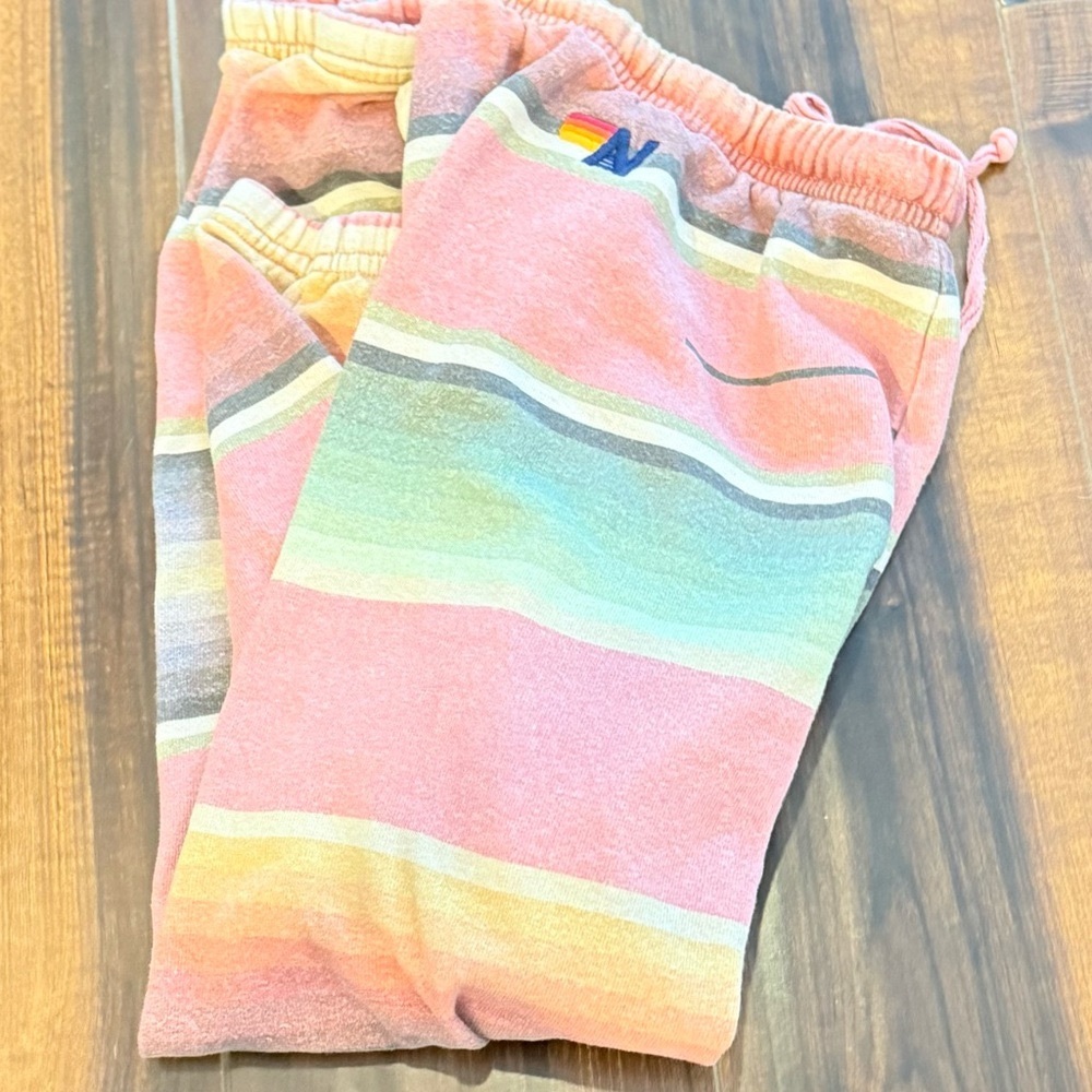 Aviator Nation multi color sweatpants size small